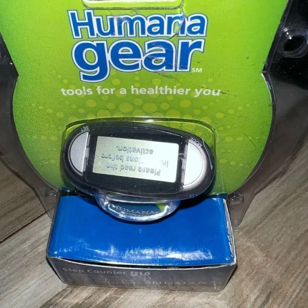 Humana Gear Step Counter g1.0 Daily Pedometer Counts Steps Daily Track Progress